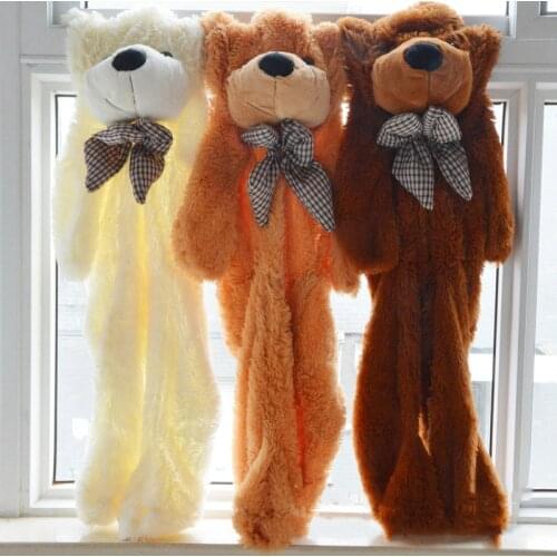 Bear Skin Shell Giant Unstuffed Empty Teddy Bear Bearskin Coat Soft Big Skin Shell Semi-finished Plush Toys Soft Kid Doll