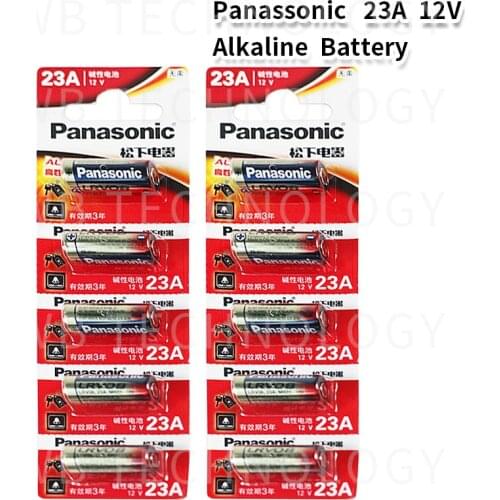 Wholesale 10pcs/lot New 12V Panasonic A23 23A Ultra Alkaline battery/alarm batteries Free Shipping