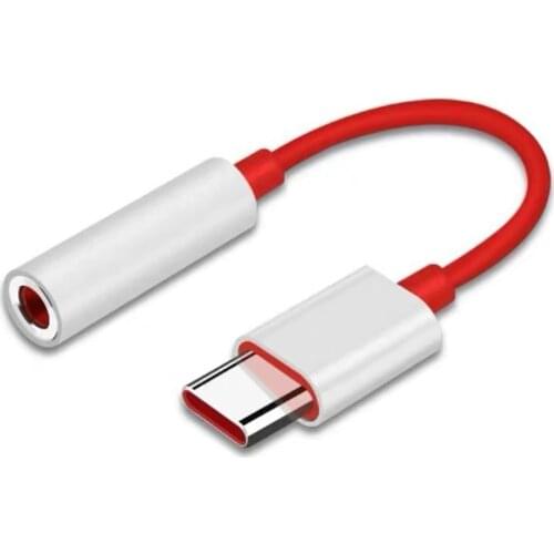 Original OnePlus 6T 8T 7 Pro usb Type C To 3.5mm Earphone Jack Adapter Aux Audio For OnePlus 8/8 Pro Nord usb-c converter cable