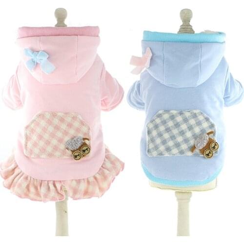 Couple Pet Clothes Winter Dog Hoodie Coat Dress Cat Puppy Small Dog Costume Yorkies Bichon Poodle Schnauzer Pomeranian Clothing