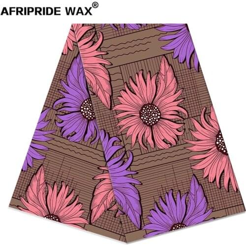 Latest african ankara print fabric 100% high quality batik cotton real wax wholesale fabric for clothing curtains A18F0329