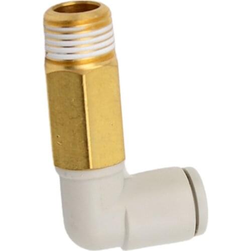 Applicable Tubing: Metric Size, Connection Thread: M, R, Extended Male Elbow KQ2W06-03AS KQ2W08-02AS KQ2W08-03AS