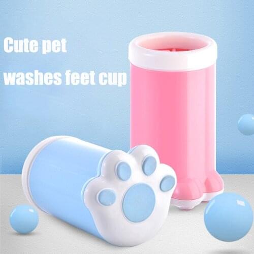 Dog Paw Cleaner Cup Soft Silicone Combs Pet Foot Washer Cup Paw Clean Brush Quickly Wash Foot Cleaning Bucket Portable Outdoor