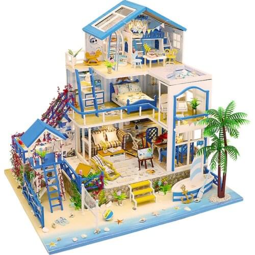 Hongda DIY house assembly model toys creative gift scene handmade mini house