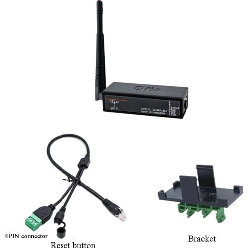 Serial Port RS232 to WiFi Serial Device Server Elfin-EW10 Support TCP/IP Telnet Modbus TCP Protocol IOT Data Converter Transfer