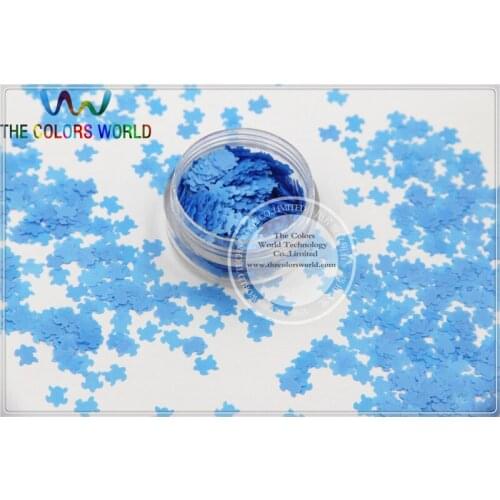 Solvent Resistant Neon Blue Color Turtle Animal Shape Glitter for Nail Polish and DIY decoration 1Pack =50g