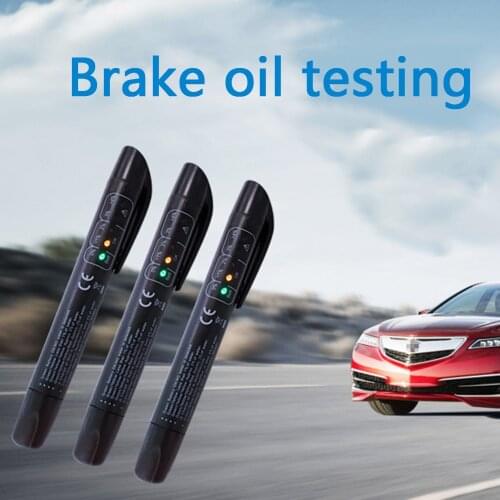 Brake Fluid Tester Pen Automotive Liquid Testing Tool for DOT3/DOT4/DOT5.1 Brake Fluid Tester Green/Yellow/Red LED