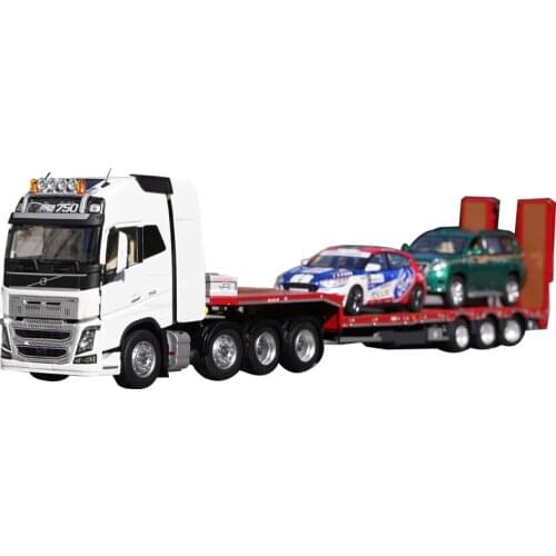 High classic 1:32 Original 8*4 Diecast Heavy-duty plate transport scale truck tractor models for gift, collection