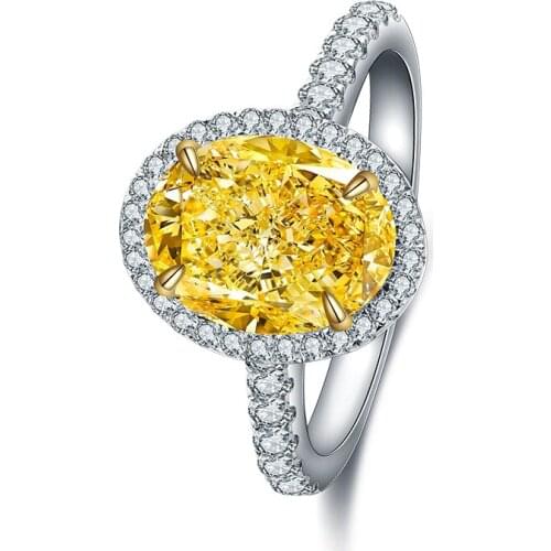 Pirmiana New Design Popular Style 925 Sterling Silver Ring 2.0ct Simulated Diamond Anillos for Women Jewelry