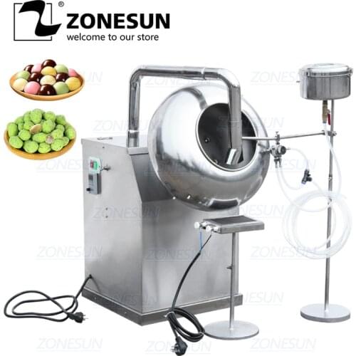 ZONESUN BY-300 Peanut Chocolate Sugar Coating Machine Stainless Steel Candy Coater Machine