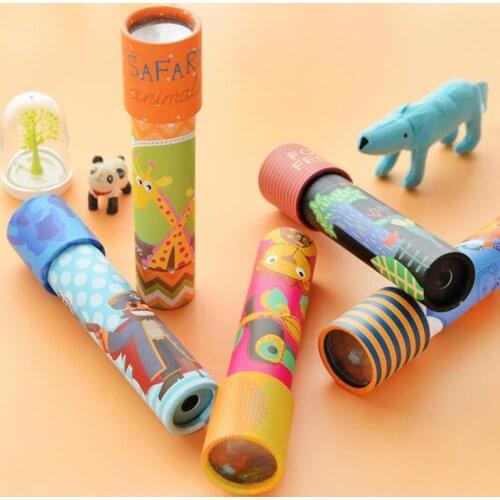 1 Pc 3D Creative Multifocal Kaleidoscope Imaginative Colorful World Childrens Educational Interactive Toys Gifts Funny Games
