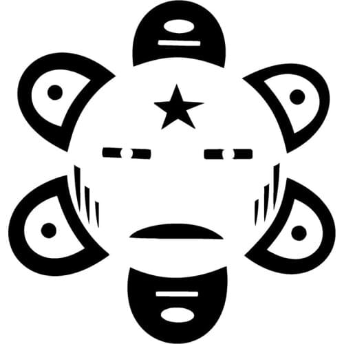 14.4cm*15.1cm Sol Taino Decoration Vinyl Car Accessories Stickers Decals