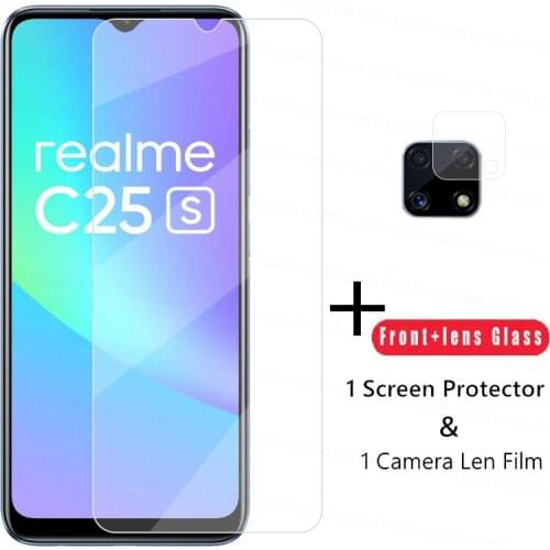 2.5D Clear Glass For Realme C25S Screen Protector Glass For Realme C25S Tempered Glass Protective Phone Film For Realme C25S