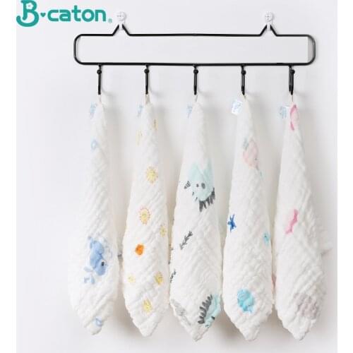 5PCS Towel Baby newborn Baby bath towel Cotton Burp Cloth Soft Absorbent 6-Layer Gauze kids face baby stuff muslin towel