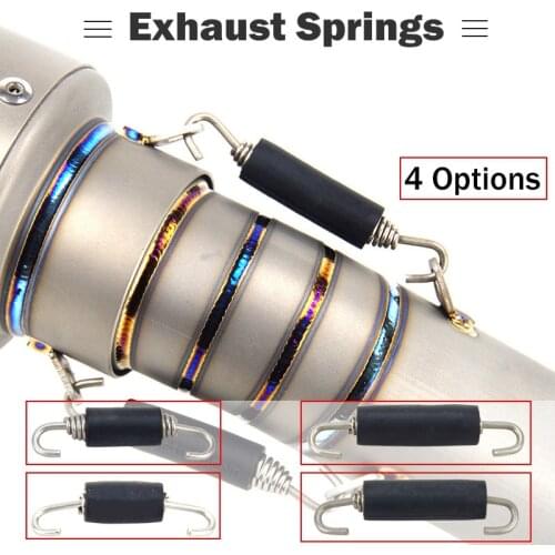 Free shipping 60mm 68mm Length Motorcycle Exhaust Muffler Springs Tension Black Ruber Springs