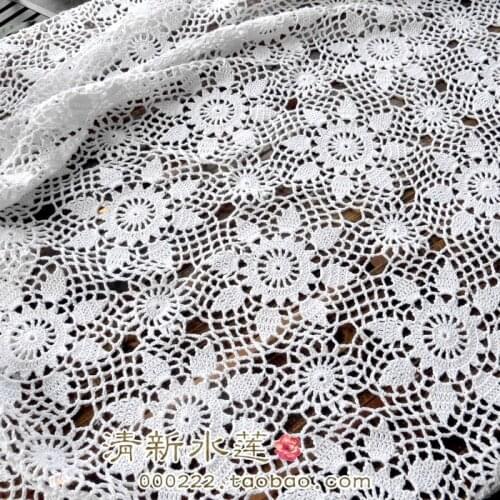 Free shipping 2015 new arrival lace flowers crochet bed cover knitted curtain bed spread sheet fabric table cover towel home