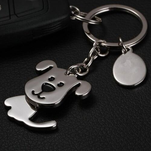 10pcs/lot dog keychain key ring puppy key chain key holder high quality sleutelhanger portachiavi chaveiro llaveros mujer