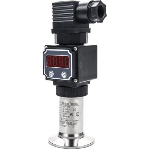 4-20ma flat pressure sensor measure milk food sanitary pressure transmitter with lcd display