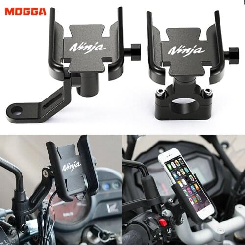For KAWASAKI NINJA250 Ninja300 NINJA400 Ninja650 Ninja 250 300 400 650 650R 1000 Motorbike Handlebar Cell Phone Holder GPS Stand