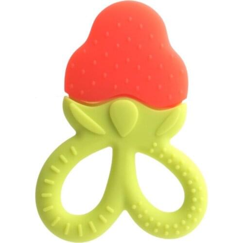 Baby Silicone Safe Fruits Dental Adhesive A Molar Tooth Good Baby Appease Bite-and-bite Tooth Silica Gel Chewing Gum