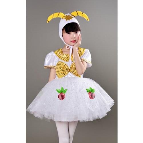 Children Sheep Costume Kids Animal Cosplay Performance Dance Dress Clothing 90-160cm size