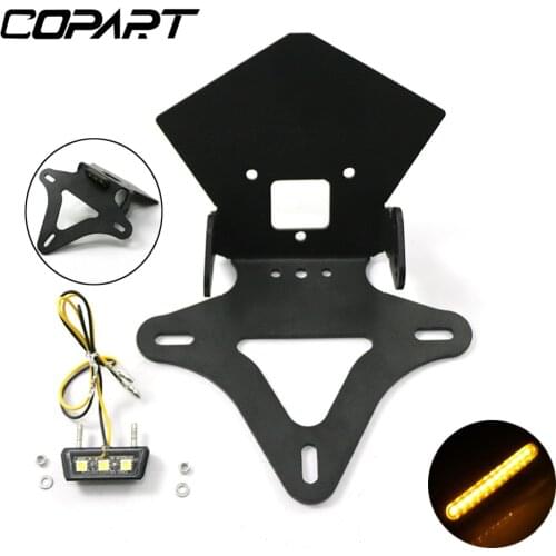 For BMW S1000R S1000RR S1000 RR HP4 2019-2021 Motorcycle License Plate Holder Tail Tidy Frame With LED LightFender Eliminator