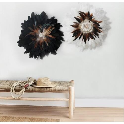 Ins Style Feather Tapestry Wall Hanging Decoration Nordic Creative Living Room Decoration Boho Home Decor