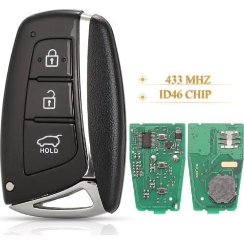 Kutery 3 Buttons Smart Remote Car Key Fob 433Mhz ID46 For HYUNDAI Santa Fe IX45 Vehicle Control 95440-2W600