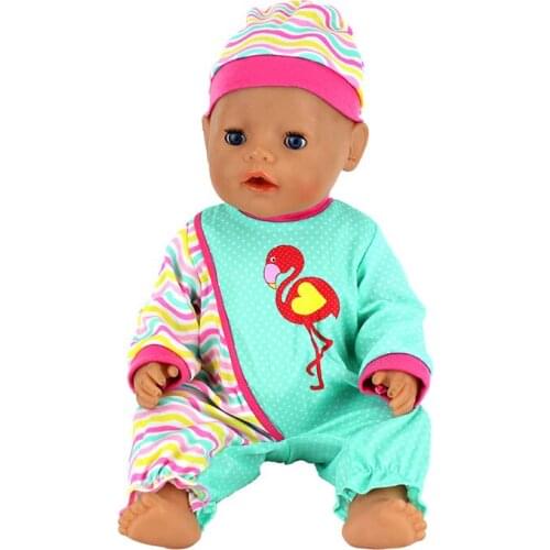 Red-crowned cranes Set Doll clothes Wear for 43cm baby Doll, Children best Birthday Gift(only sell clothes)