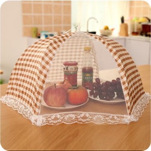Creative Large Lace Food Cover C019 Dustproof Folding Food Dish Cover Anti-Fly Table Top Table Top