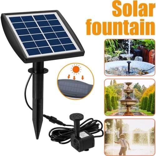 Solar Fountain Pump For Garden Patio Watering For Bird BathSolar Panel Floating Fountain 9V Garden Decor Pressure Boost Pump