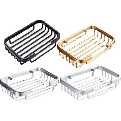 Wall Self-Adhesive Soap Dish Holder Bathroom Shower Storage Dishes Container Box