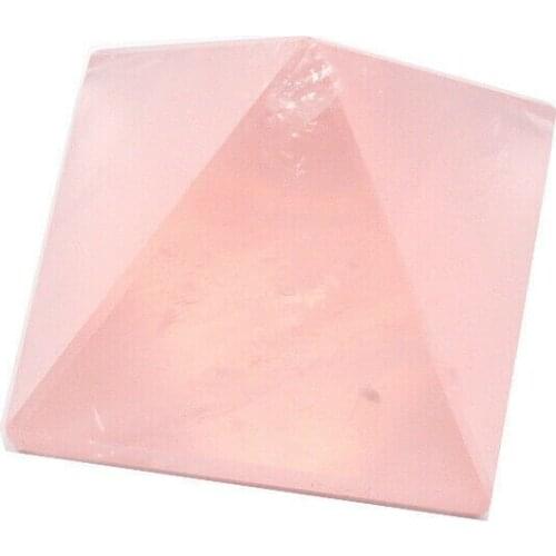 Natural Rose Quartz Crystal Pyramid Figurine Altar Healing Reiki Specimen