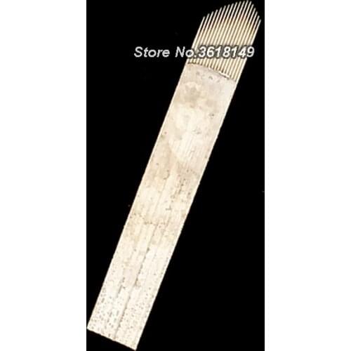 New Arrival 0.18mm Lamina Tebori 15 18 Microblading Tattoo Needles Permanent Makeup Eyebrow Lip Embroidery Blade Manual Pen
