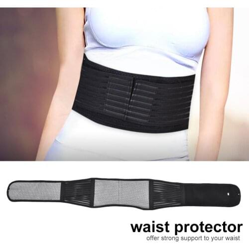 Waist Belt Unisex Posture Corrector Self-heating Magnetic Therapy Belt Back Brace Lumber Waist Support Breathable Pain Relief