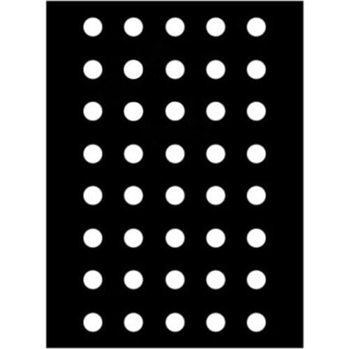 Plants Landscape Weeding Fabric Film Heavy-duty PE Garden Holes Mulching Plastic Greenhouse Black Perforated Vegetable Membrane