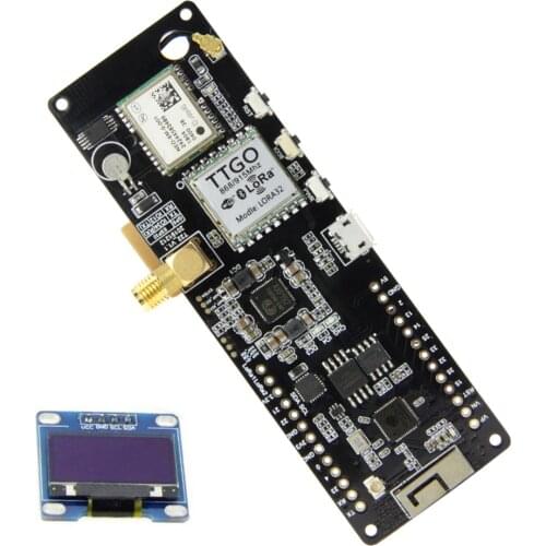TTGO T-Beam V1.1 ESP32 433/868/915/923Mhz WiFi Bluetooth Module ESP32 GPS NEO-6M SMA 18650 Battery Holder With OLED