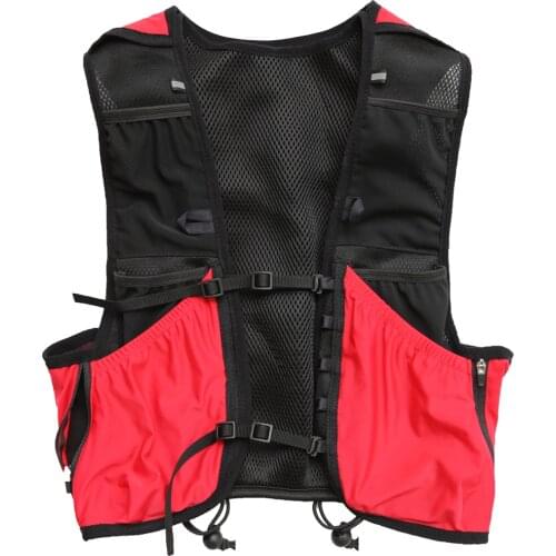 ULTRA-TRI Hydration Running Backpack Vest Trail Run Pack Lightweight Marathon Racing Mochila Sport Bag Speedvest 8L Red