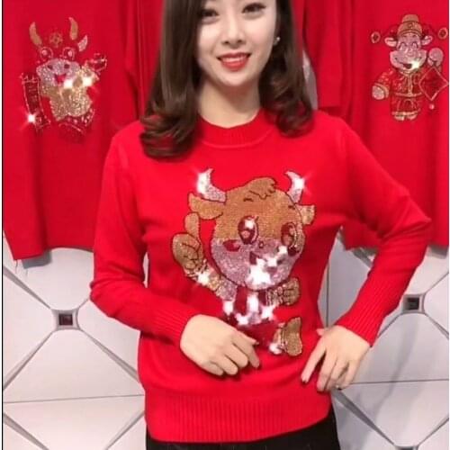 Womens Denim Sweater High Collar Short Section Loose Pullover