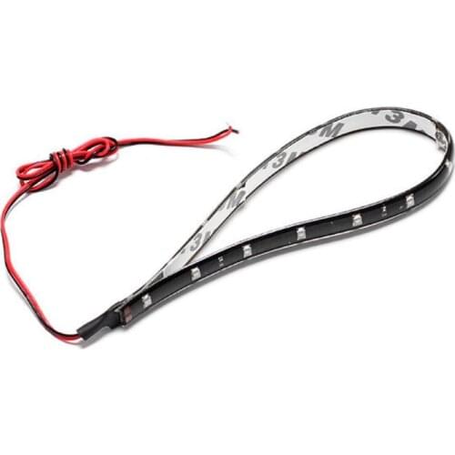 1pcs 12V 30cm 15LED 3528 Waterproof Car Auto Flexible Strip Lights For Car Auto Bike Motorcycle Truck Decoration Lighting