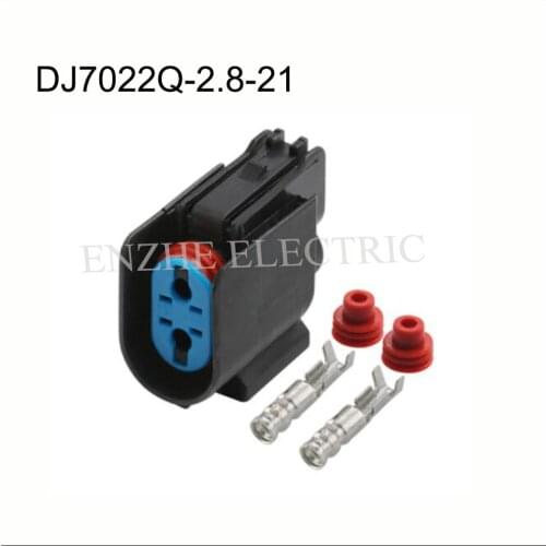 50SET car wire male female cable connector 2 pin connector Waterproof Plugs sockets include terminals seal DJ7022Q-2.8-21/11