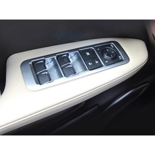 ABS Plastic For Lexus RX 2016 2017 Exterior Accessories Door Window glass Lift Control Switch Panel Cover Styling