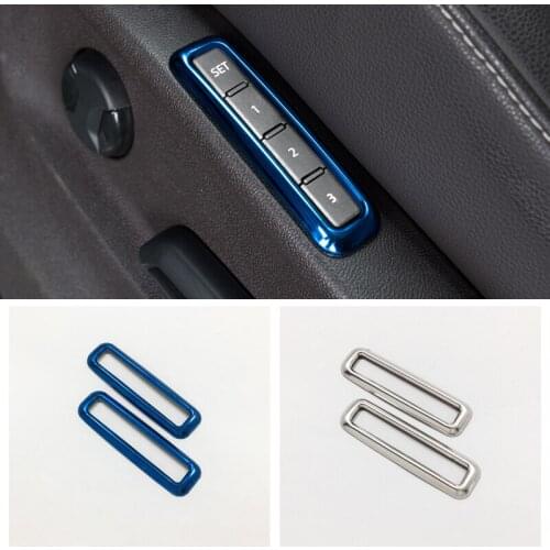 For Golf 7 AT MK7 2018 2019 Car Styling Auto Accessories Stainless steel Car Master driver seat memory switch Cover Trim