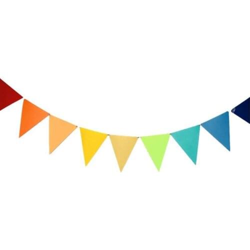 Non Woven Fabric Kindergarten Pennant Banners Multicolor Party Pennant for Birthday Party Decoration