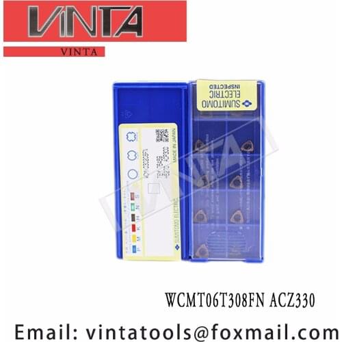 Free shipping high quality WCMT050308FN ACZ330 cnc carbide turning inserts