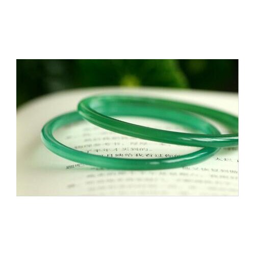 Brazil pure natural green chalcedony thin strip bracelet very fine ice jade bracelet cb02
