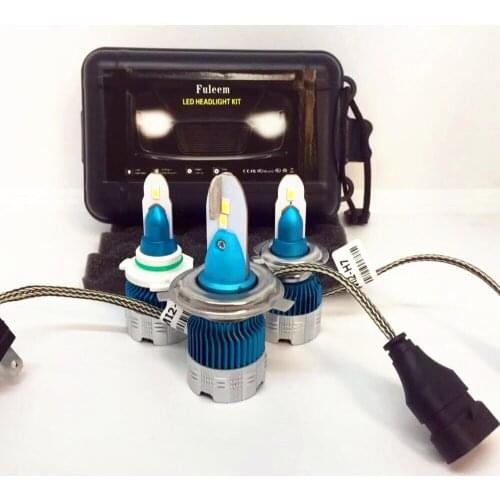 Fuleem 2PCS H4 H7 H11 H8 H9 9006 LED Headlight Bulbs Conversion Kit High Brigh LED Chips Fog Light Bulb 6500K 6000LM 2018 New