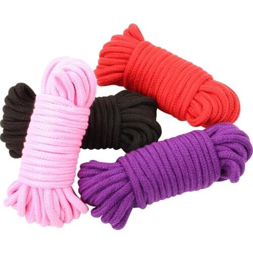 5M/10M BDSM Bondage Cotton Rope Adult SM Tying Sex Slave Shibari Rope to Body Tied Erotic Products Sex Toys for Couples Games