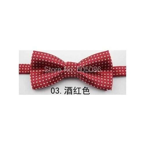 HOOYI 2019 Dot boys bow tie butterfly polyester baby bowtie red kids neck ties necktie gravata corbata neckcloth