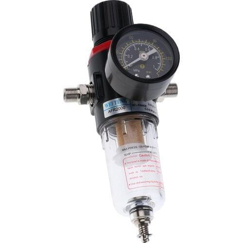 Airbrush Compressor Pressure Regulator Water Trap Filter Water Moisture Gauge